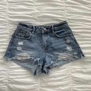 Pacsun High Rise Festival Denim Shorts